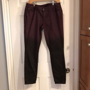 Prana jeans purple ombre